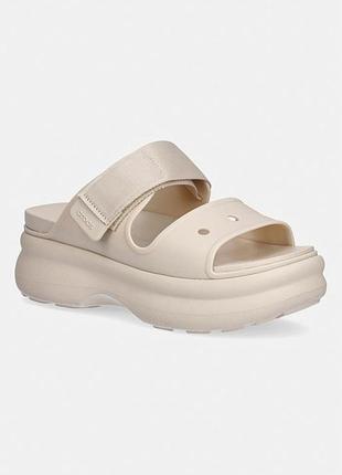 Urbanshop com ua crocs шлепанцы на платформе женские soho two strap sandal w бежевые 212861 размеры запитуйте