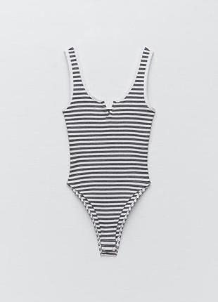 Боді в смужку zara
