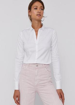 Urbanshop com ua рубашка mos mosh 131700 женская цвет белый slim классический воротник размеры запитуйте