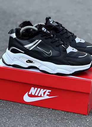Зимові чоловічі кросівки стильні повсякденні найк nike(хутро) 40