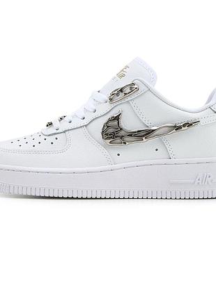 Женские кроссовки найк аир форс nike air force 1 low molten metal silver white 36