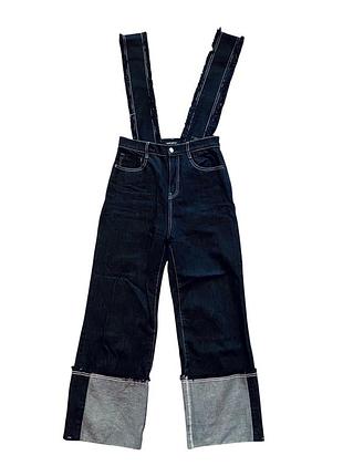 Комбинезон синие джинсы с подтяжками miss sixty
