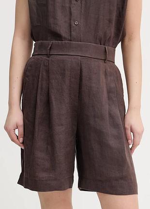 Urbanshop com ua united colors of benetton шорты женские льняные коричневые high waist 4aghd901v размеры запитуйте