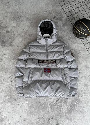 Анорак napapijri серый мужской