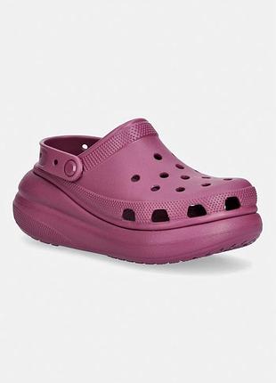 Urbanshop com ua crocs шльопанці жіночі crush clog фіолетові 207521 розміри запитуйте