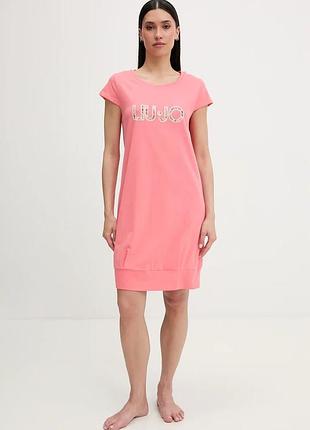 Urbanshop com ua liu jo пляжна сукня жіноча рожева va6212 js003 розміри запитуйте