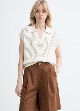 Urbanshop com ua marc o'polo жилет женский хлопковый бежевый 5000010015 размеры запитуйте