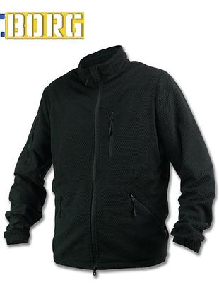 Флисовая кофта militex windblock tactical black mod. 5