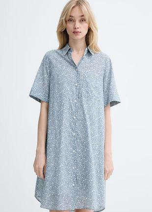 Urbanshop com ua marc o'polo сукня бавовняна блакитна квіти 5000014184 розміри запитуйте