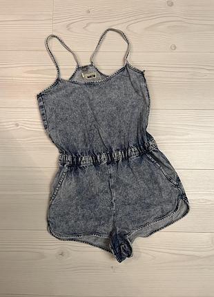 Джинсовий ромпер комбінезон topshop moto