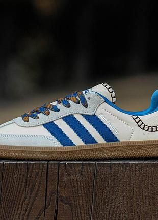 Кроссовки adidas wales bonner x samba wonder clay royal blue синие мужские 43