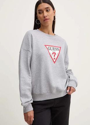 Urbanshop com ua кофта guess jeans женская цвет серый с принтом w4yq00 kc811 размеры запитуйте