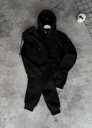 Спортивный костюм polo ralph lauren на флисе черный m