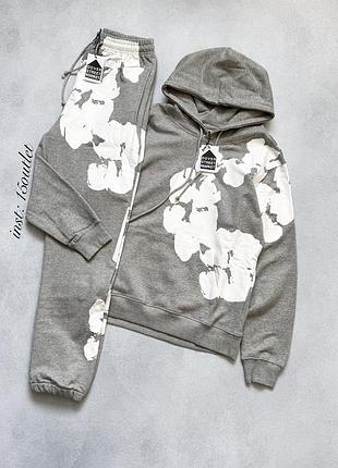 Костюм denim tears wreath usa деним тирс худи штаны оверсайз
