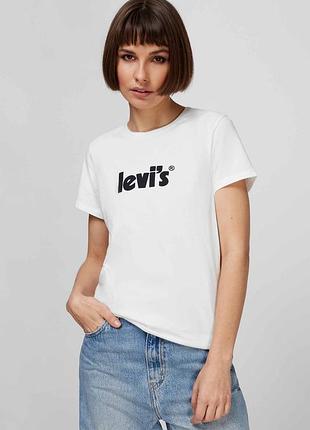 Женская хлопковая футболка levis