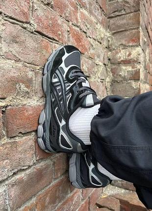 Женские кроссовки асикс гел нус asics gel-nyc grey/black 38