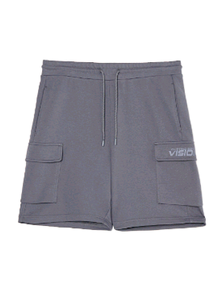 Шорты карго трикотажные cropp 343de-90x темно-серый р. l