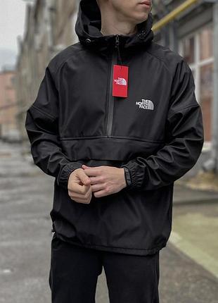Анорак the north face черный мужской