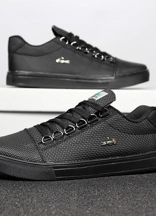 Кроссовки lacoste черные мужские кеды lacoste 42