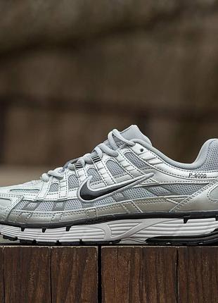 Кросівки nike p-6000 silver сірі
