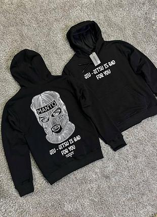 Худи manto maska hoodie мужское черное манто l