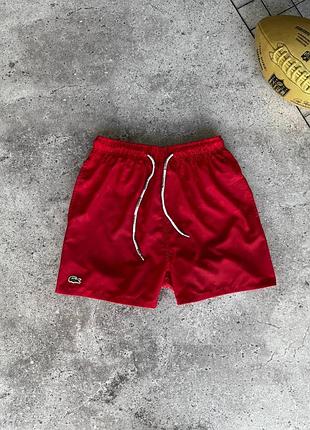 Плавательные шорты lacoste плавки красные l