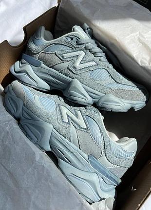 Женские кроссовки стильные нью баланс new balance 9060 washed blue