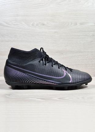 Футбольні бутси шипівки з носком nike mercurial superfly 7 club mg оригінал, розмір 46