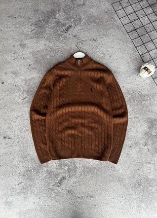 Светр polo ralph lauren коричневий чоловічий xl