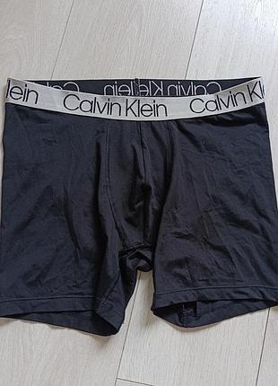 Чорні труси чоловічі базові боксерки подовжені calvin klein m l 10 12 38 40 46 48