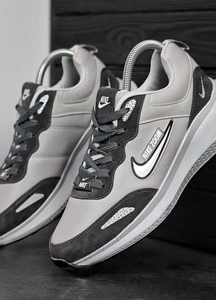 Мужские кроссовки найк зум nike zoom gray серый 40