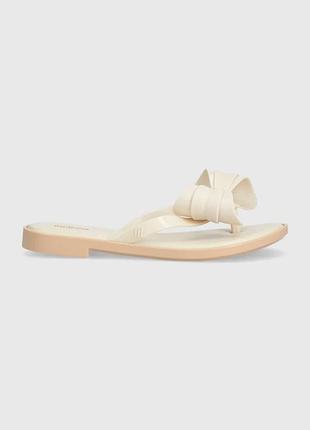 Urbanshop com ua вьетнамки melissa melissa flip flop slim v ad женские цвет бежевый на плоском ходу m.35748.au005 размеры