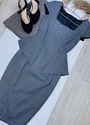 Міді сукня zara m класичне плаття з акцентною талією плаття футляр плаття зара