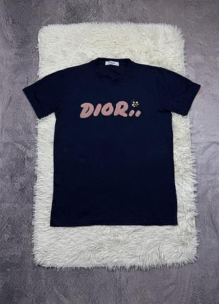 Жіноча базова котонова футболка з лооо cristian dior