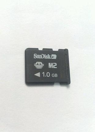 Карта памяти m2 1gb memory stick micro 1 gb sandisk