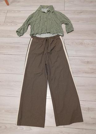 Брюки от zara и укороченная рубашка 48-50р