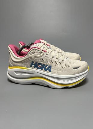 Кросівки на широку стопу для комфортної ходьби та бігу hoka one one bondi 9 wide 1162014 albst оригінал