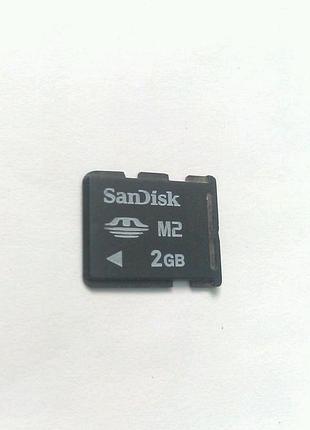 Карта памяти m2 2gb memory stick micro 2 gb sandisk