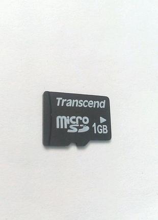 Карта памяти microsd 1 gb transcend micro sd 1gb
