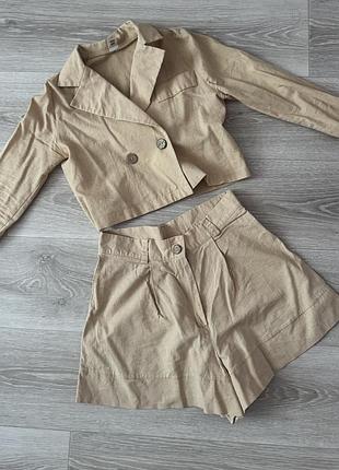 Костюм з льону zara