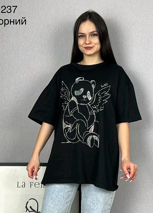 Женская футболка oversize 42-52