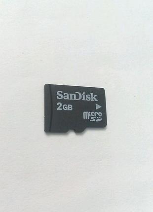 Карта памяти microsd 2gb sandisk micro sd 2 gb