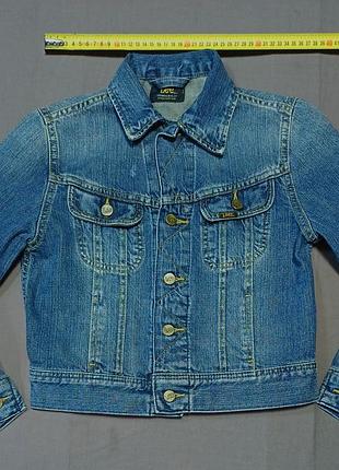 Плечи 35 см vintage 70-80 s lee 
size 10  s   дитяча джинсова куртка  модель 26tus4  made in tunisia rider jacket