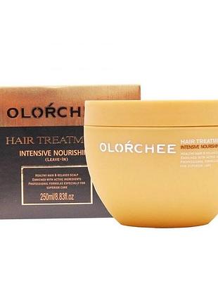 Незмивна живильна маска olorchee intensive nourising leave in 250 мл