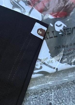 Футболка bape x stussy чорна