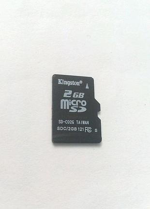 Карта памяти microsd 2gb kingston micro sd 2 gb