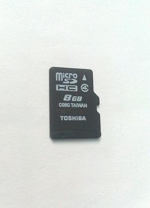 Карта пам'яті microsd 8gb toshiba micro sd 8 gb