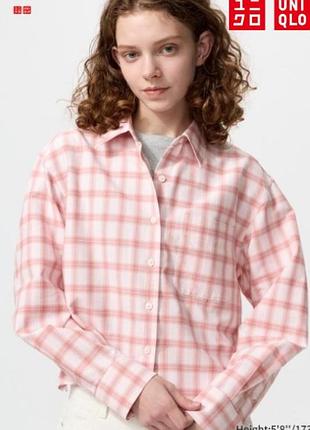 Рубашка оксфордского кроя uniqlo