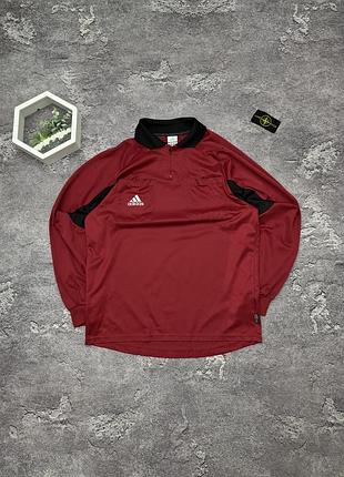 Лонгслів adidas оригінал червоний спортивний кофта поло адідас судейська джерсі