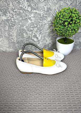 Clarks sicnature балетки туфли 35 размер женские кожаные бежевые